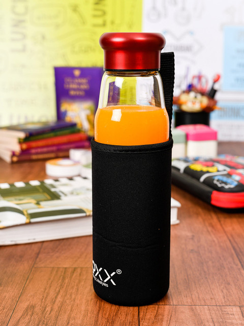 

GOODHOMES Black & Transparent Solid Water Bottle