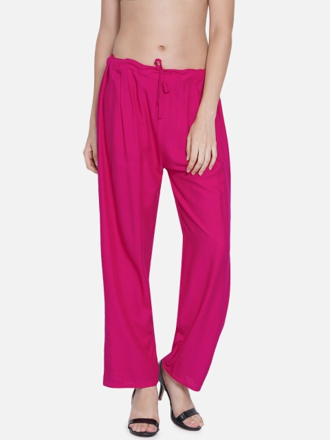 

Akshatani Women Magenta Straight Palazzos