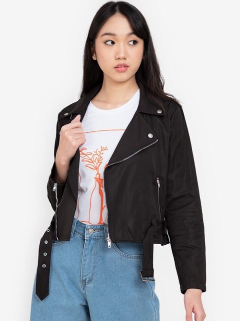 

ZALORA BASICS Women Black Denim Jacket