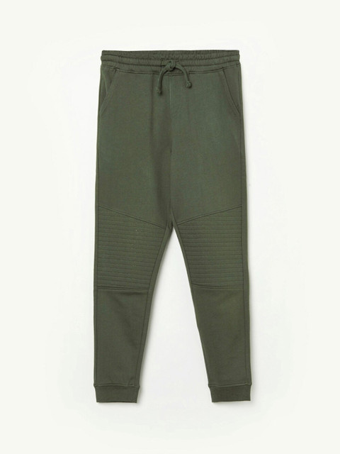

Fame Forever by Lifestyle Boys Olive-Green Solid Slim-Fit Pure Cotton Joggers