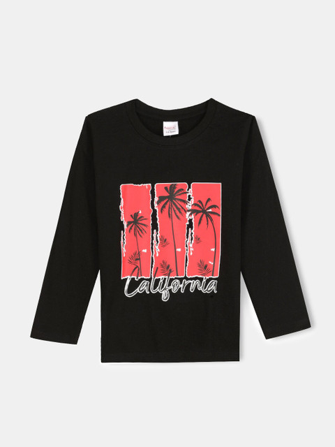 

Hopscotch Boys Black & Red 2 Printed T-shirt