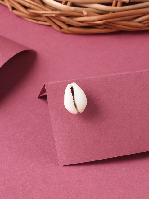 

RDK White Oval Drop Earrings