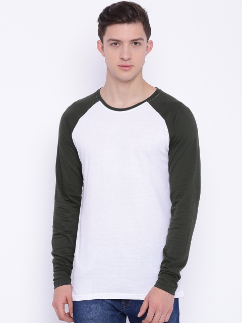 

Blue Saint Men White Round Neck T-shirt
