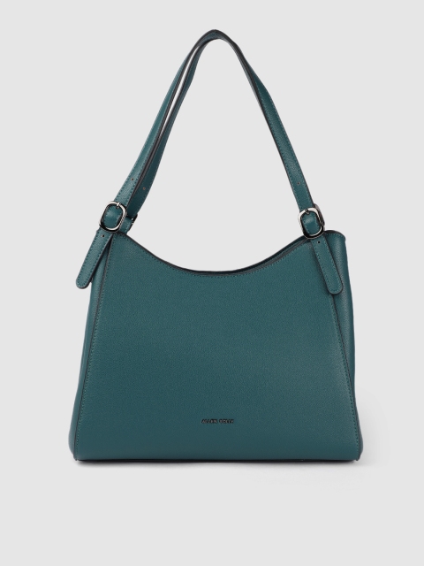 

Allen Solly Teal PU Structured Shoulder Bag