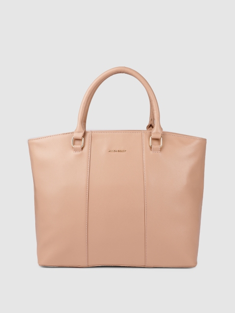 

Allen Solly Beige Solid Handheld Bag