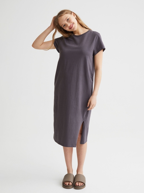 

H&M Grey MAMA Cotton T-Shirt Dress
