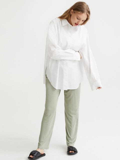 

H&M Green MAMA Jersey Trousers
