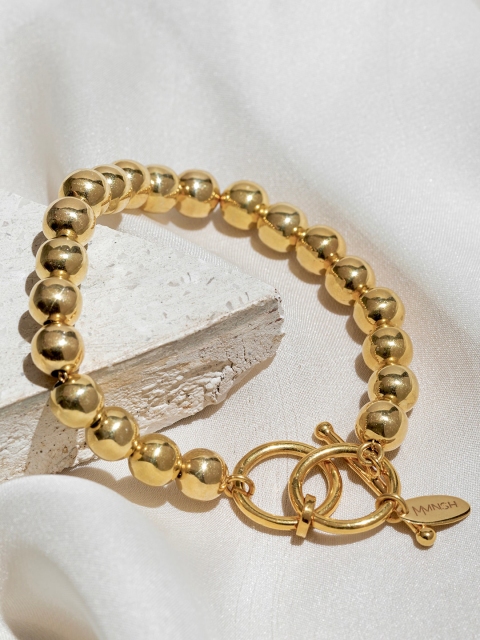 

MNSH Women Gold-Plated Wraparound Bracelet
