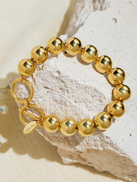 

MNSH Gold-Plated Beaded Audrey Classic Bracelet M/LMNSH