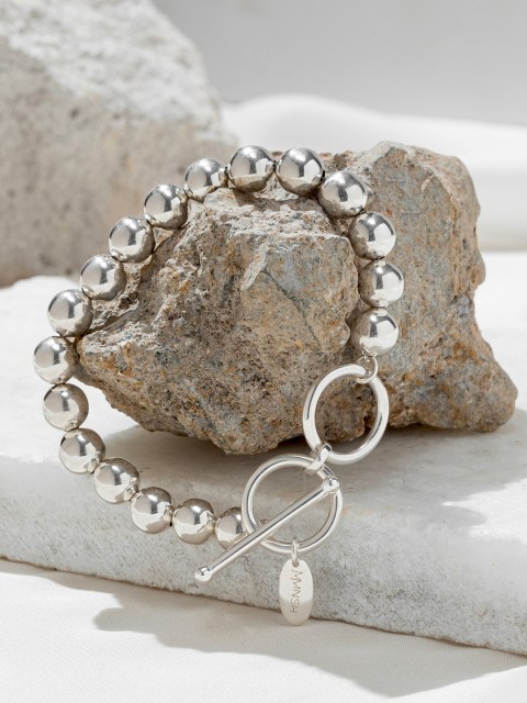 

MNSH Women Silver Plated Wraparound Bracelet