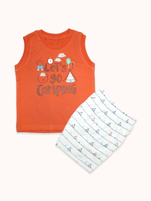 

Born Babies Orange A-Line Dress