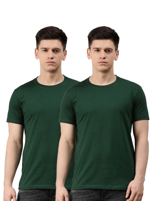 

UNSULLY Men Green Pack of 2 Dri-FIT T-shirt