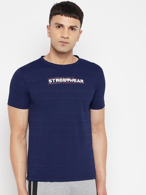 

FirstKrush Men Navy Blue Typography T-shirt