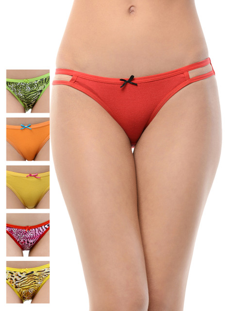 

Leading Lady Pack of 6 Bikini Briefs AKIRA-MARY-3, Red