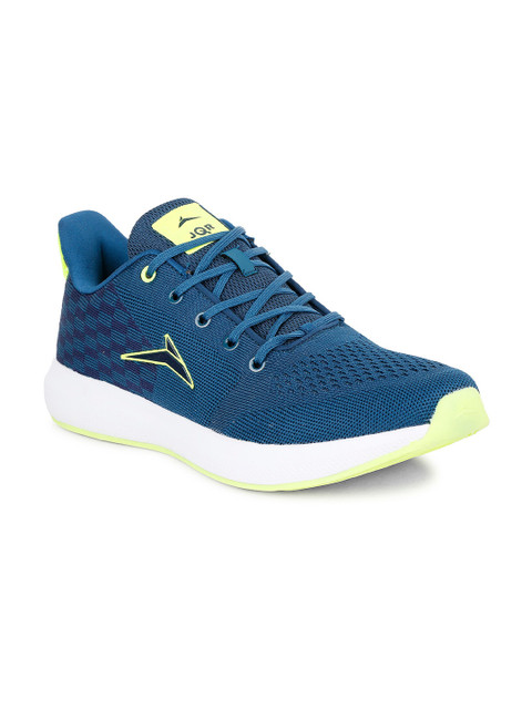 

JQR Men Green Mesh Running Sports Shoes With Air Cooled Memory Foam Technology