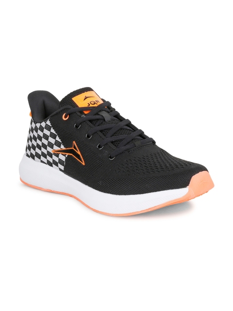 

JQR Men Black Mesh Running Shoes