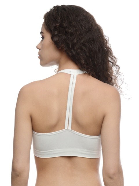 

Da Intimo White Medium-Coverage Bralette DI-782