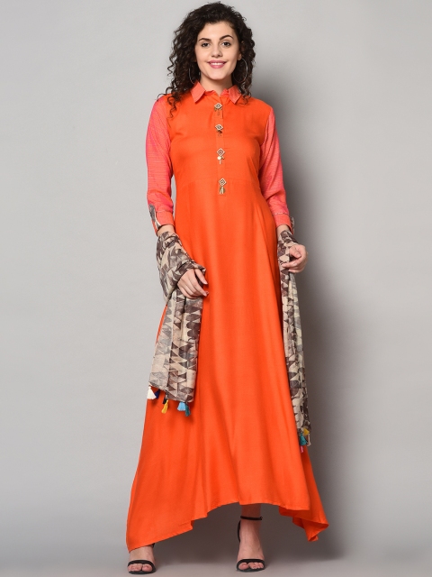 

ZNX Clothing Orange Maxi Dress