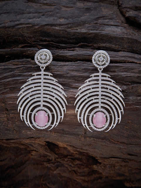 

Kushal's Fashion Jewellery Pink Quirky Drop Earrings