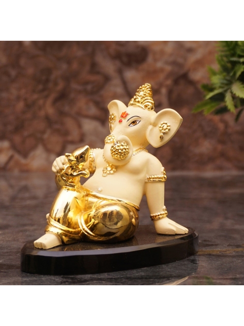 

StatueStudio Gold-Toned & White Ganesha Idol Showpieces
