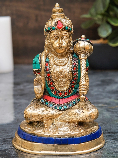 

StatueStudio Gold-Toned & Red Hanuman Idol Showpiece