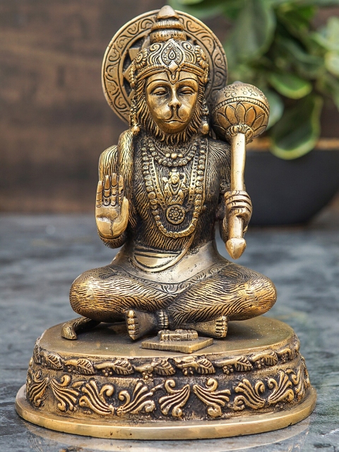 

StatueStudio Bronze-Toned Antique Hanuman Idol Showpiece