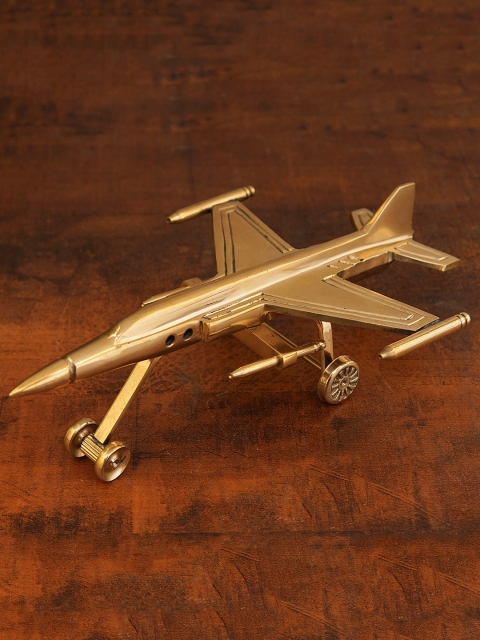 

StatueStudio Gold-Toned Mini Jet Plane Showpiece