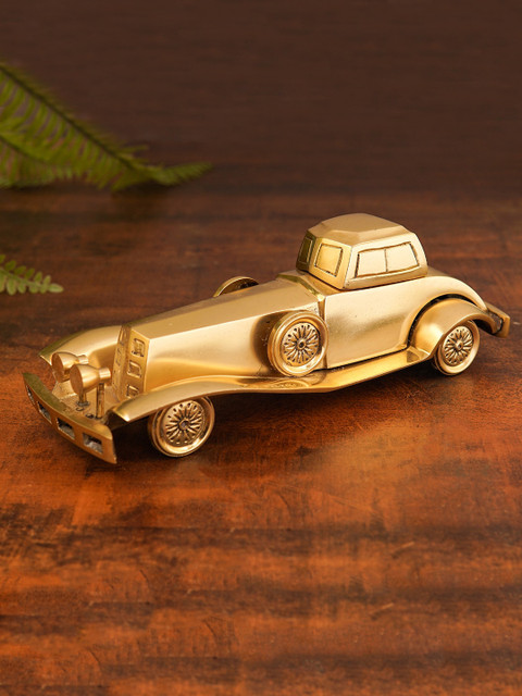 

StatueStudio Gold Toned Long Vintage Car Mini Curio Showpieces