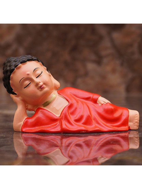 

StatueStudio Red Sleeping Buddha Statue Showpiece