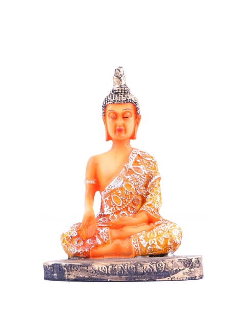 

StatueStudio Orange Polyresin Buddha Showpiece