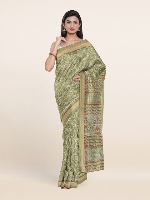 

Pothys Green Floral Saree