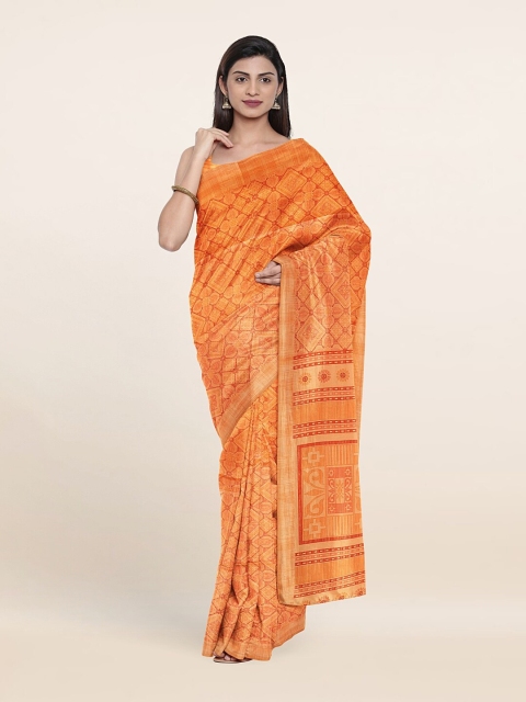 

Pothys Orange Printed Saree