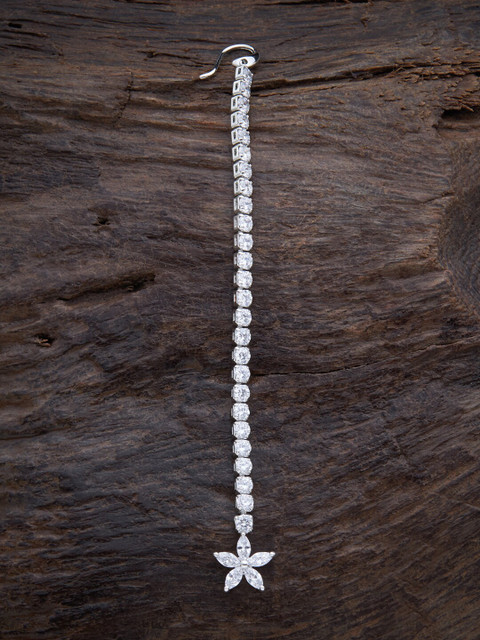 

Kushal's Fashion Jewellery Women White Embellished Maang Tikka