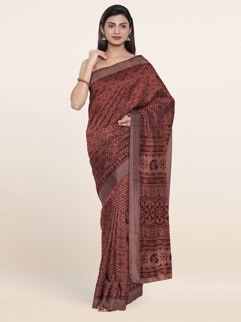 

Pothys Mauve & Magenta Ethnic Motifs Saree
