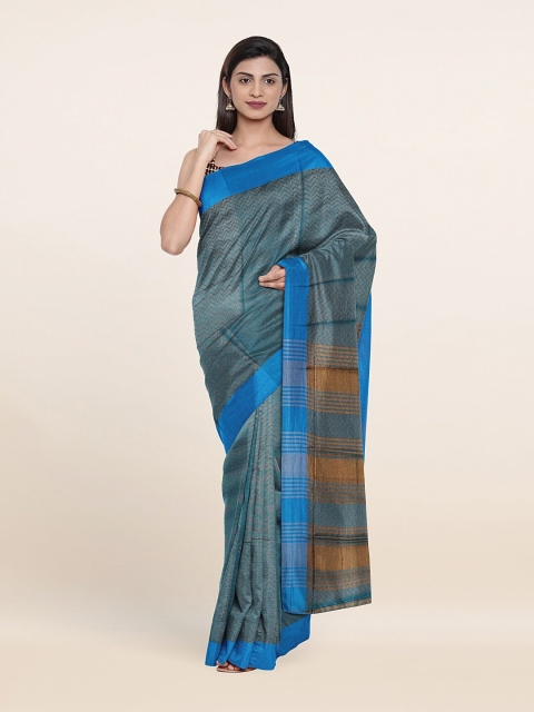 

Pothys Blue Woven Design Saree