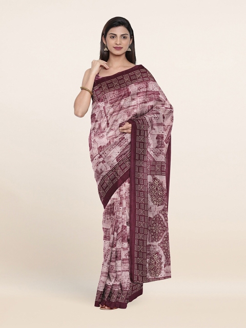 

Pothys Lavender Printed Saree