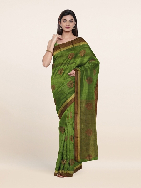 

Pothys Green & Brown Saree