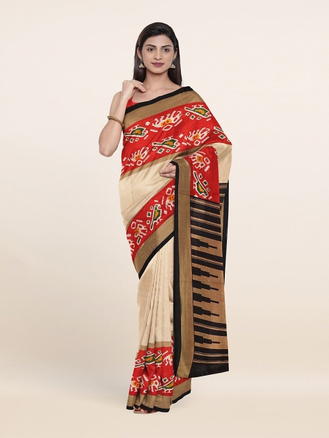 

Pothys Red & Beige Saree