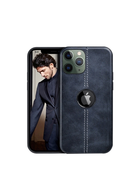 

TREEMODA Navy Blue iPhone 11 Pro Max Leather Back Case