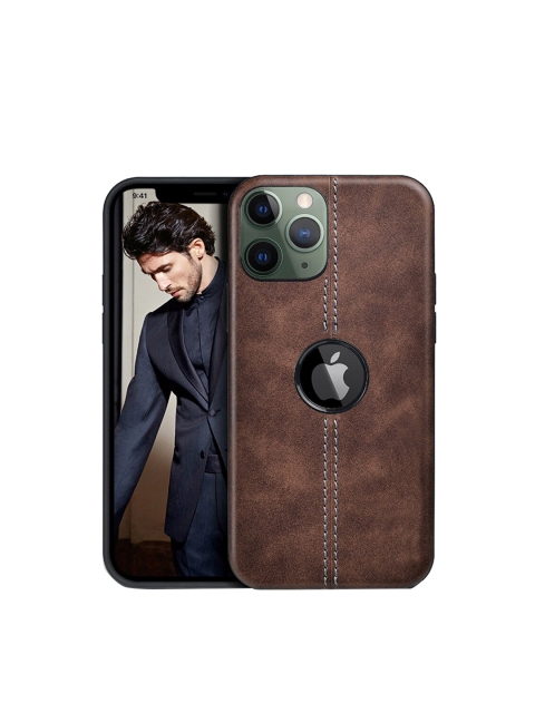 

TREEMODA Brown Solid iPhone 11 Back Case