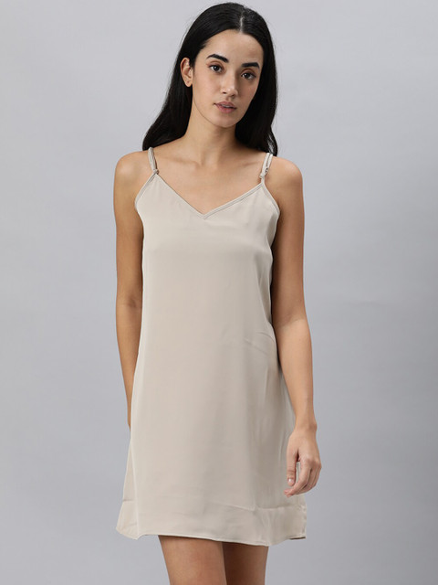 

RAREISM Women Grey Solid Slip
