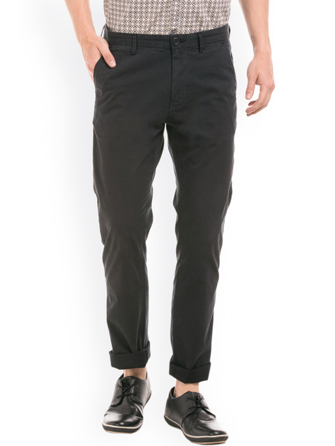 

Breakbounce Black Slim Fit Chino Trousers