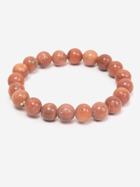 

BuckleUp Unisex Orange Round Crystal Healing Bracelet
