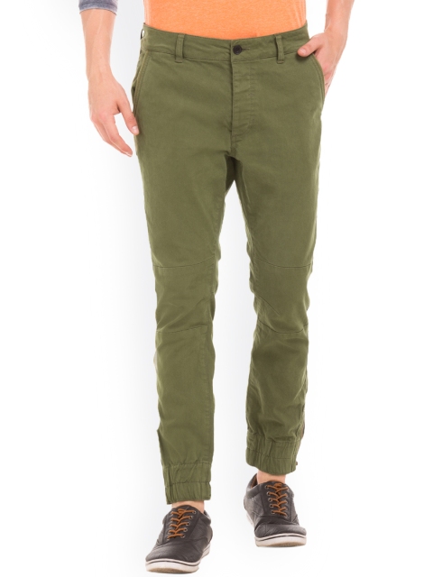 

Breakbounce Olive Green Slim Joggers