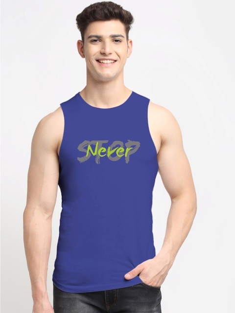 

Friskers Men Blue Printed Cotton Innerwear