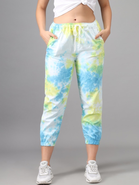 

FurryFlair Women Green Floral Printed Original Joggers Trousers