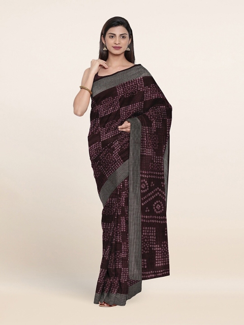 

Pothys Purple & Grey Printed Saree
