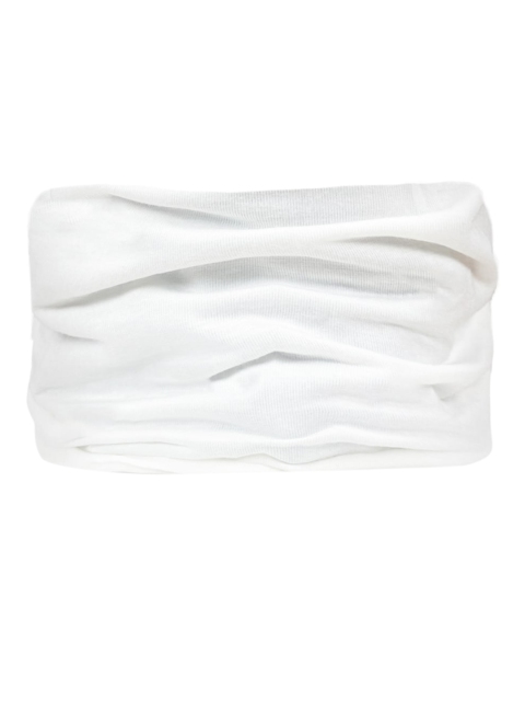 

Heelium Men White Solid Seamless Bamboo Bandana Headband