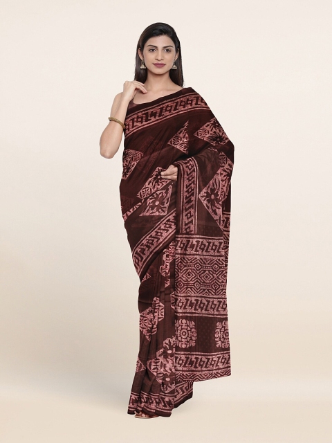 

Pothys Purple Poly Chiffon Saree