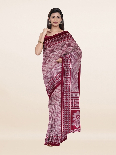 

Pothys Lavender & Red Saree